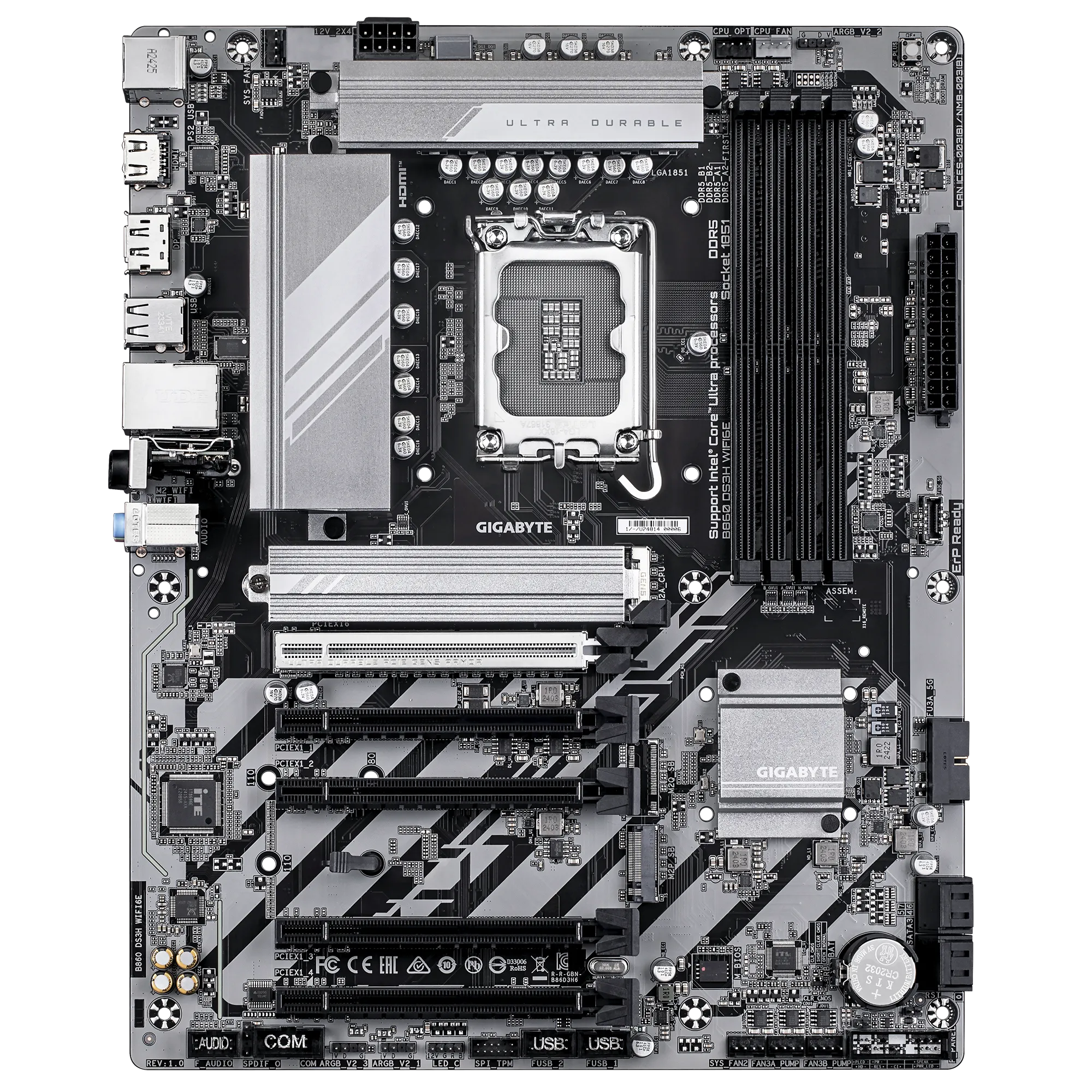 GIGABYTE B860 DS3H WIFI6E & Bluetooth DDR5 Motherboard for ULTRA Processor GIGABYTE B860 DS3H WIFI6E & Bluetooth DDR5 Motherboard for ULTRA Processor
